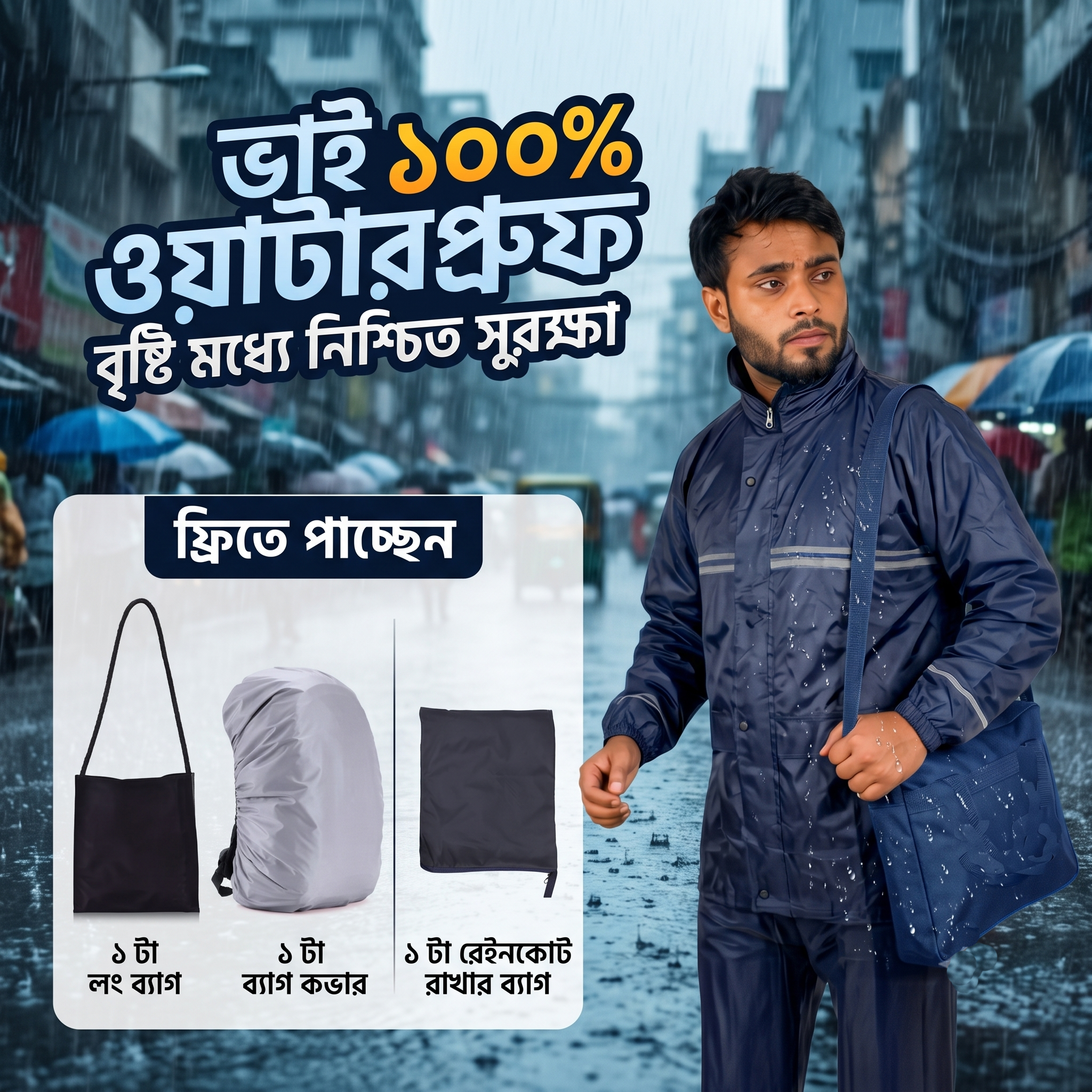 Black Raincoat Size